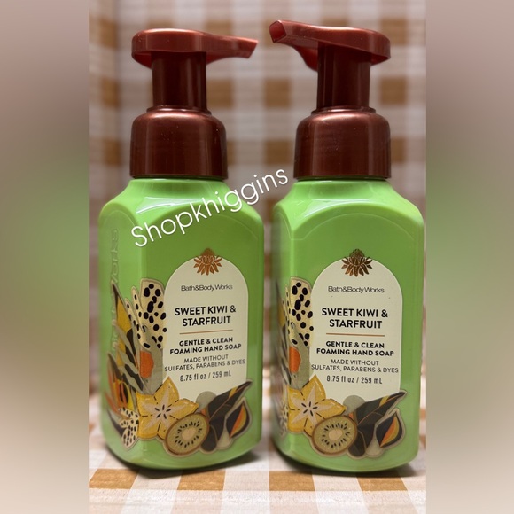 Bath & Body Works Other - NEW B&BW (2) Sweet Kiwi and Starfruit Foaming Hand Soaps